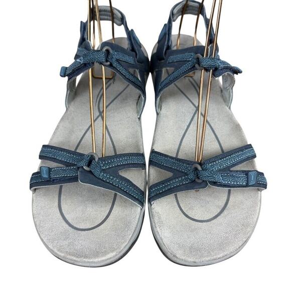 Eddie Bauer Womens Blue Hiking Sporty Summer Sandals Ankle Strap Shoes sz 11 - Picture 6 of 16
